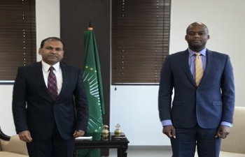 High Commissioner met African Continental Free Trade Area (AfCFTA) Secretary General Wamkele Mene on 29 September, 2020
